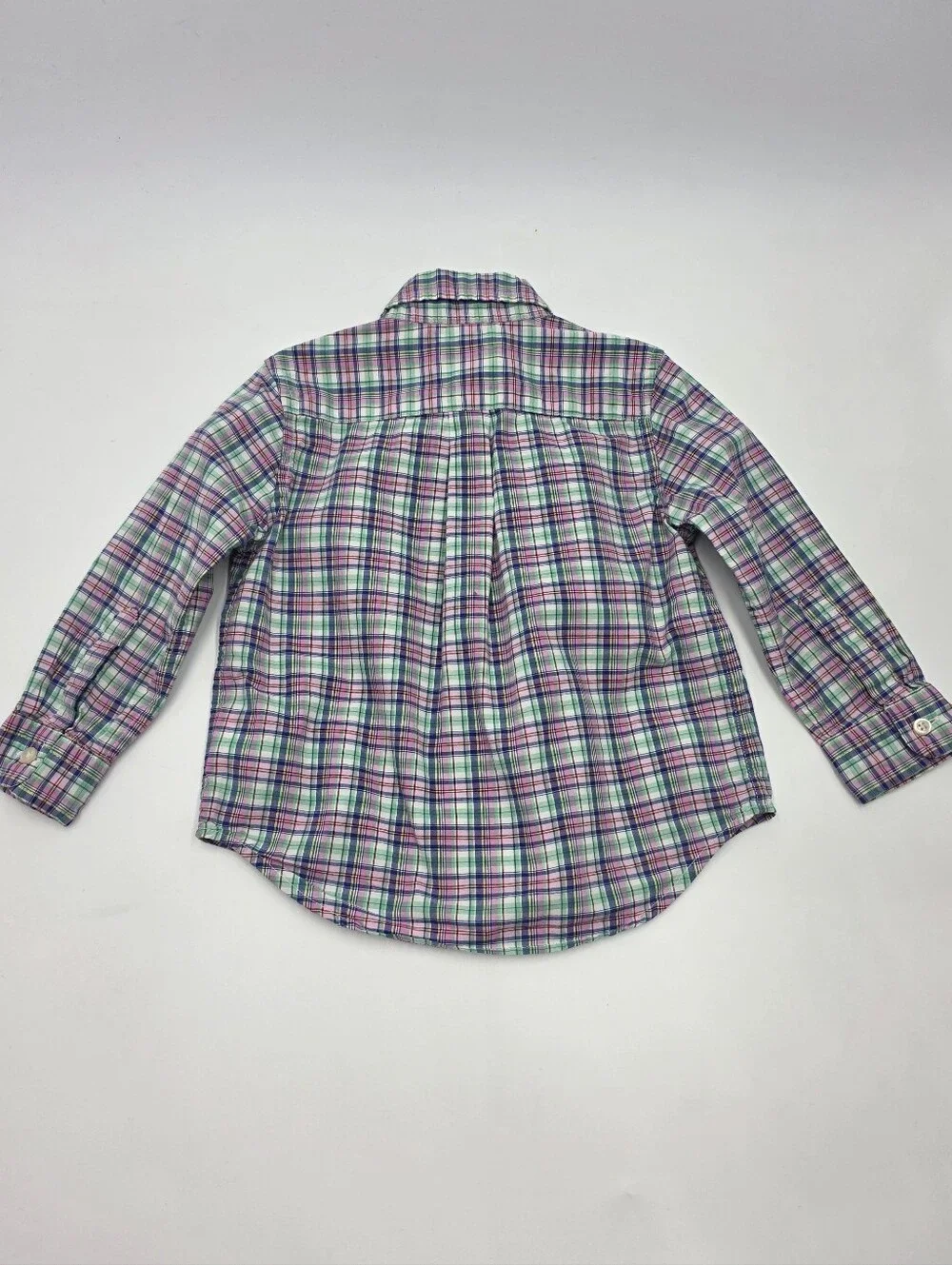 Ralph Lauren baby boy pink plaid button down size 18 months
